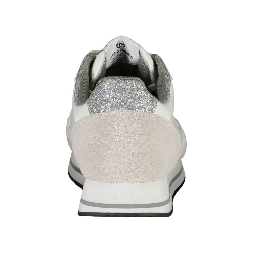 White Polyester Sneaker