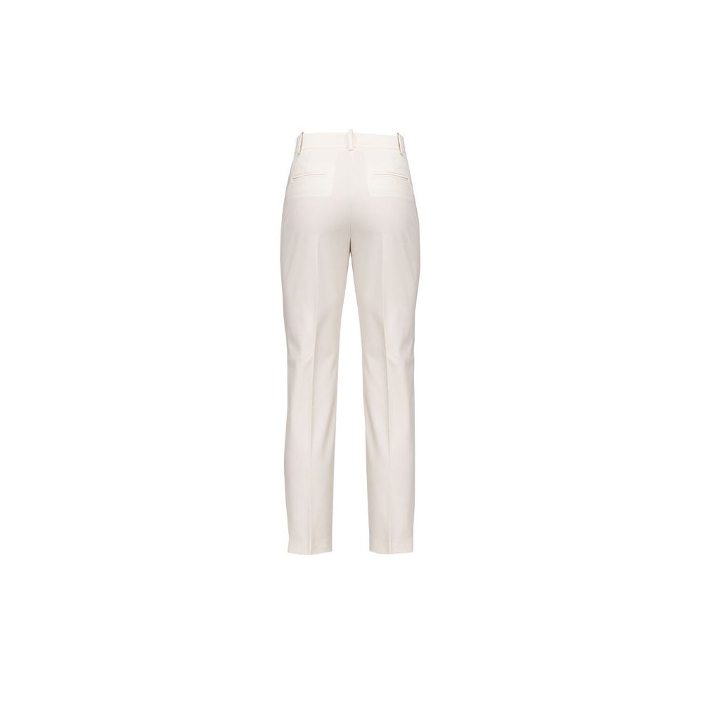 White Polyester Jeans & Pant