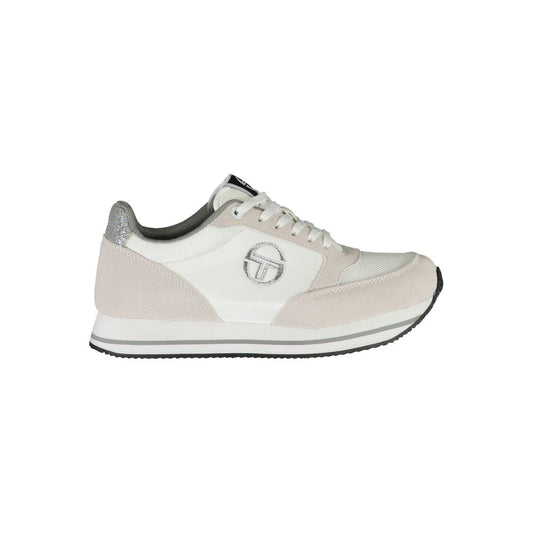 White Polyester Sneaker